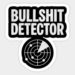 Bullshit Detector Radar Sticker